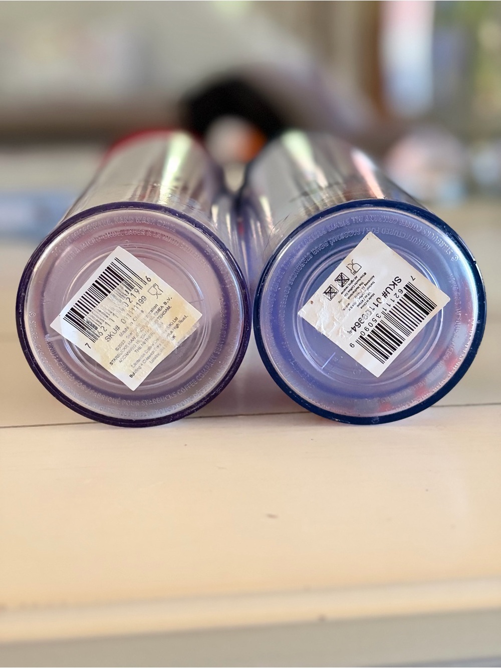 Starbucks London & England Travel Tumblers Red and Blue Lids - Picture 2 of 2
